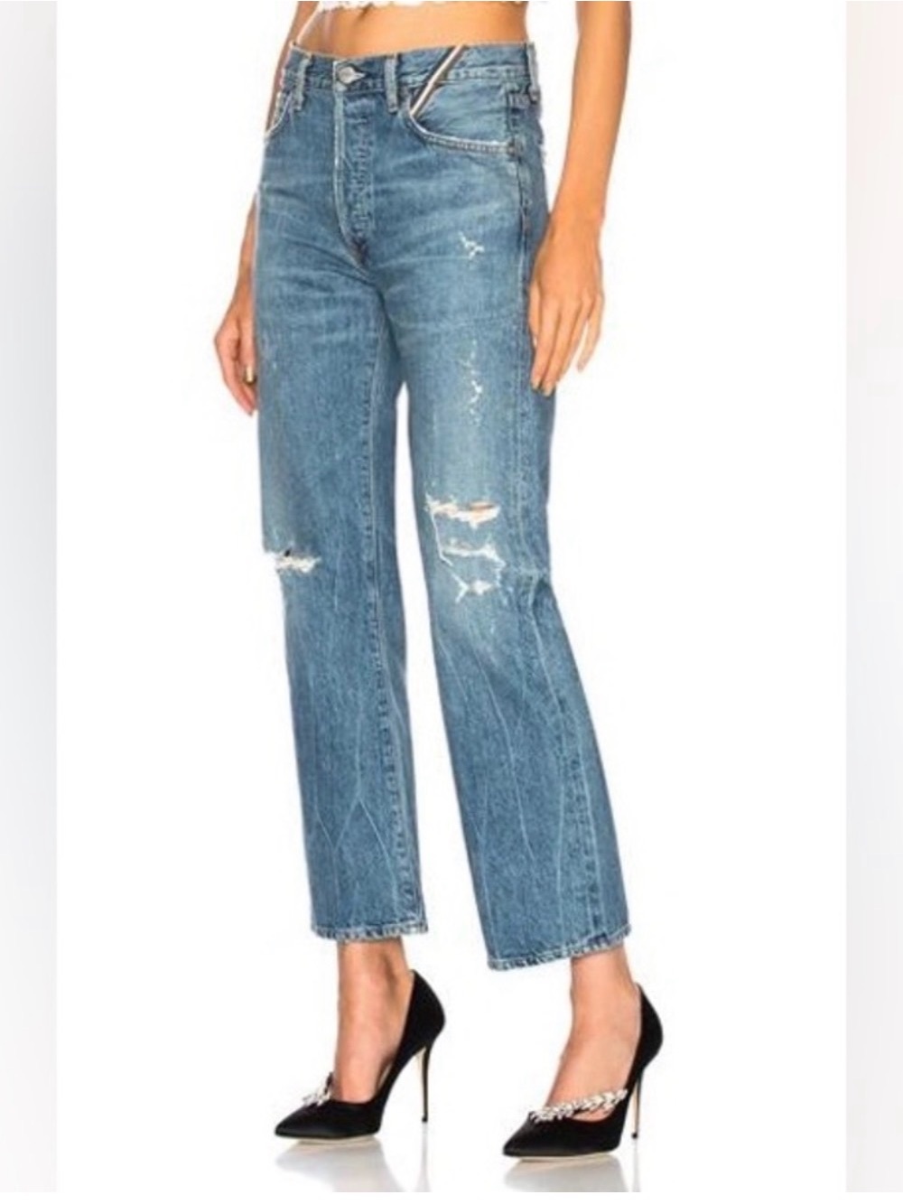 Jean Atelier Distressed Jeans Size 24